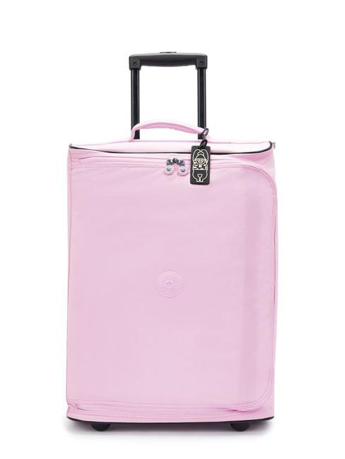 KIPLING TEAGAN C Cărucior pentru bagaje de mână roz înflorit - Bagaje de mână