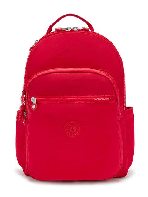 KIPLING SEOUL Rucsac mare roșu roșu - Rucsacuri pentru școală și timp liber