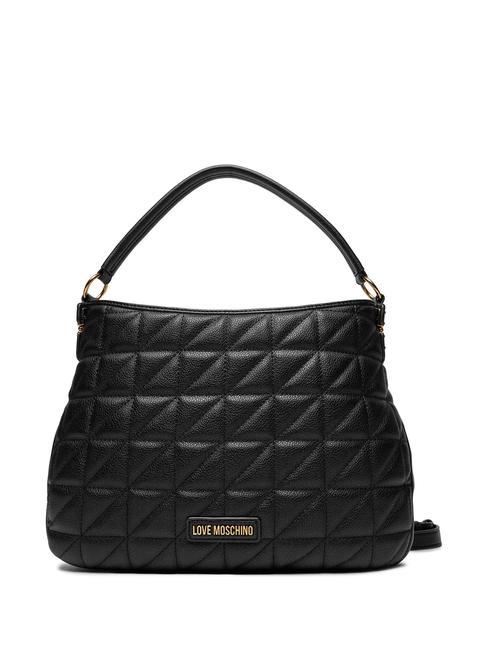 LOVE MOSCHINO CLICK HEART  Geanta de umar, cu bareta de umar negru - Genți femei
