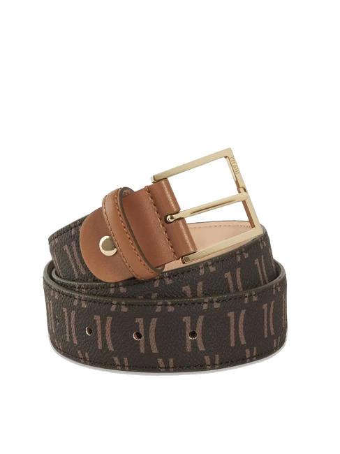 ALVIERO MARTINI PRIMA CLASSE MONOGRAM Logo centura întuneric - Curele