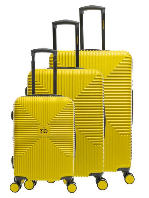 ROCCOBAROCCO ADVENTURE Set 3 cărucioare de cabină, medii, mari galben - Set trolere
