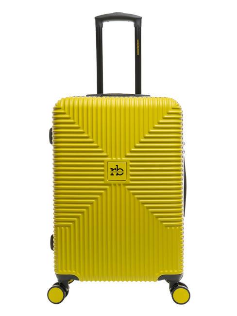 ROCCOBAROCCO ADVENTURE Cărucior de dimensiune medie galben - Trolere rigide