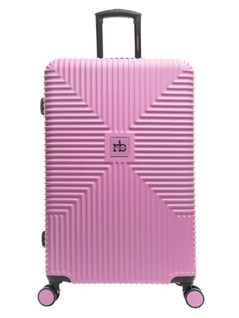 ROCCOBAROCCO ADVENTURE Cărucior de dimensiuni mari roz - Trolere rigide