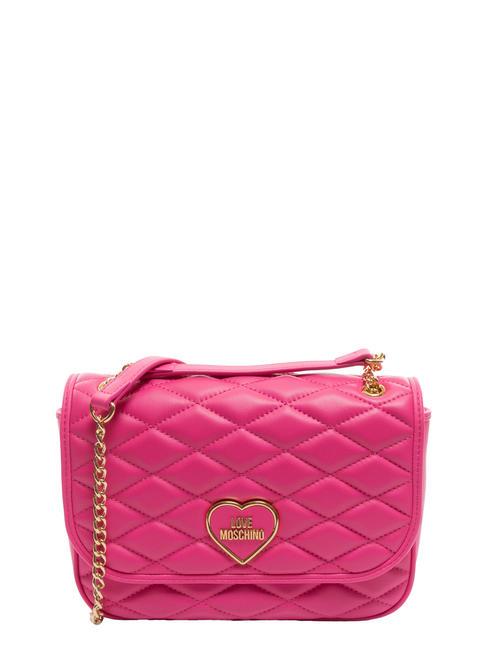 LOVE MOSCHINO ROMANTIC Convertible Geantă de umăr/încrucișată fucsie - Genți femei