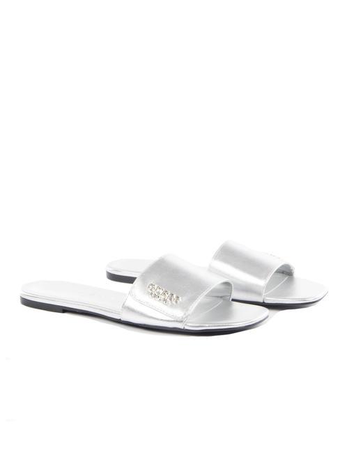 GUESS JODALEE Sandale plate metalice SILVER - Pantofi femei