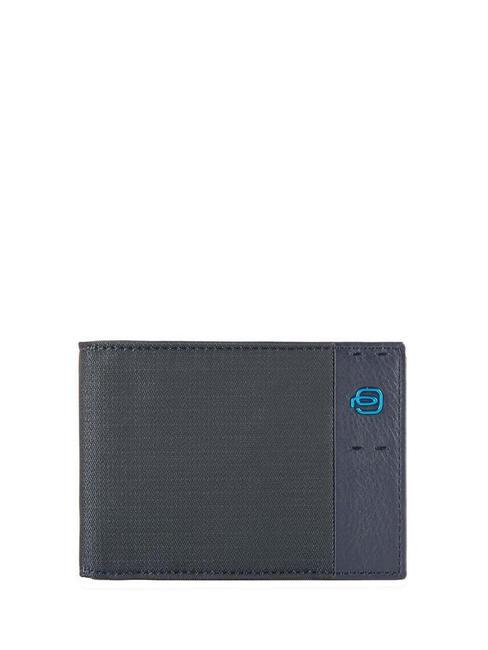 PIQUADRO Portofel Linia PULSE P16 CHEVRON ALBASTRU - Portofele bărbați