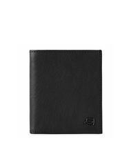 PIQUADRO BLACK SQUARE  Portofel vertical din piele negru - Portofele bărbați - 1