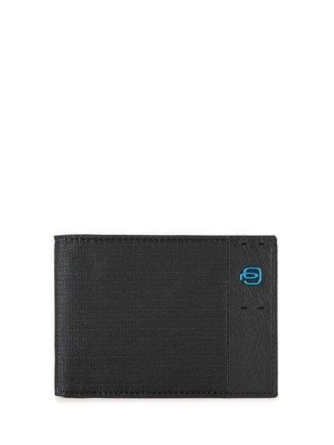 PIQUADRO Portofel Linia PULSE P16 chevron negru - Portofele bărbați