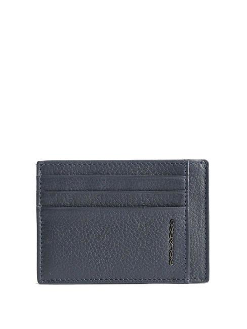 PIQUADRO MODUS SPECIAL  Suport card din piele albastru - Portofele bărbați