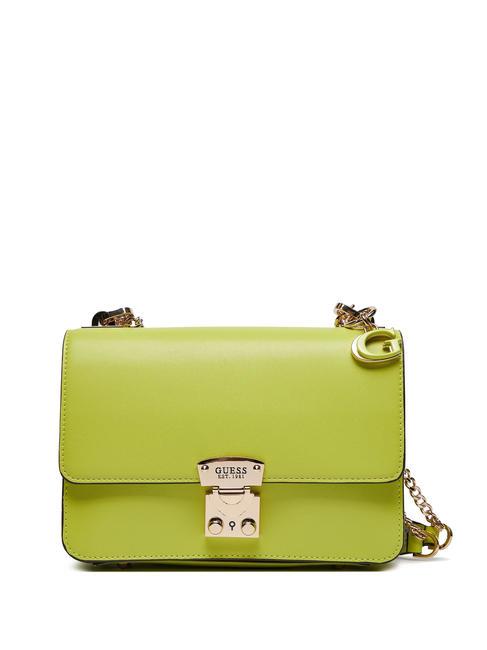 GUESS ELIETTE Convertible Mini geantă de umăr/încrucișată chartreuse - Genți femei