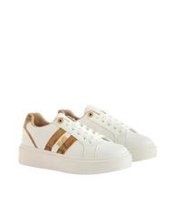 ALVIERO MARTINI PRIMA CLASSE GEO METALLIC LOGO Adidași cu platformă alb - Pantofi femei - 1