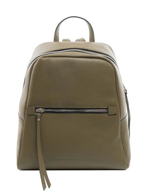 GIANNI CHIARINI GC Rucsac din piele ciocanita verde gum - Genți femei