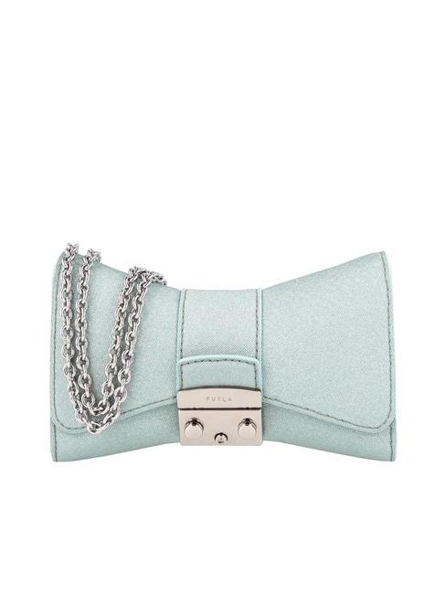 FURLA METROPOLIS Geantă de umăr mini din material textil zefir - Genți femei