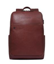 PIQUADRO BLACK SQUARE Rucsac din piele pentru laptop de 14". PIELE - Rucsacuri pentru laptop - 1
