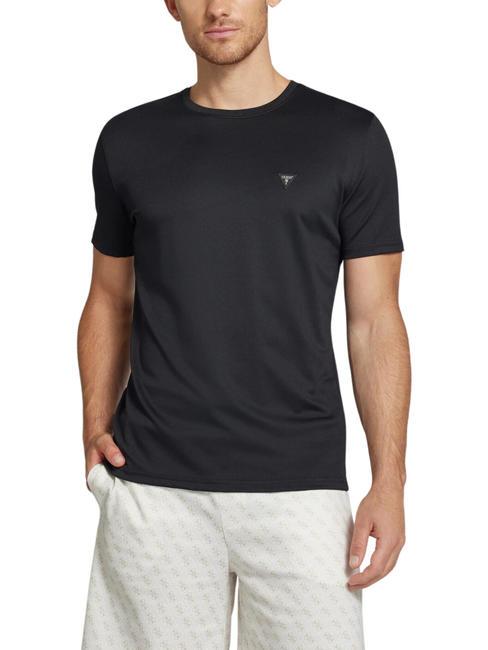 GUESS TECH Tricou stretch regulat jetbla - tricou