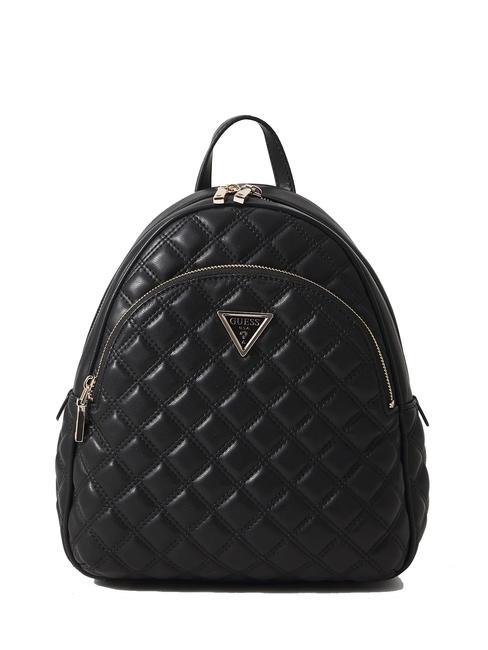 GUESS GIULLY Rucsac matlasat cu 2 compartimente BLACK - Genți femei