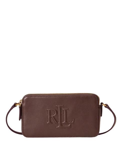 RALPH LAUREN WITLEY Portofel clutch cu curea de umar mahon închis - Genți femei