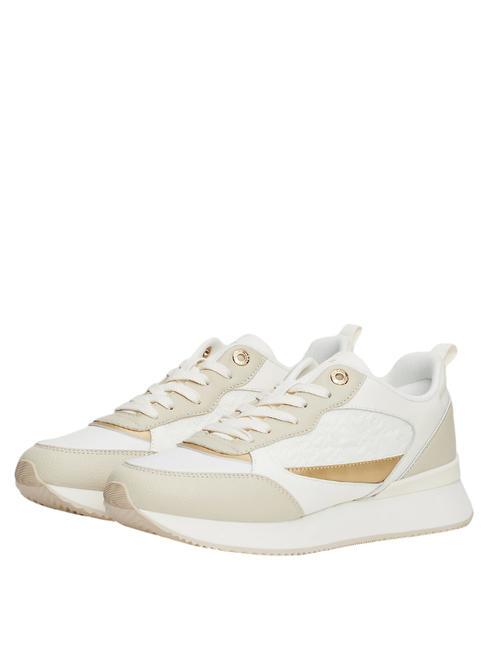TOMMY HILFIGER MONOGRAM RUNNER Adidași fildeș/gri fantomă/negru - Pantofi femei