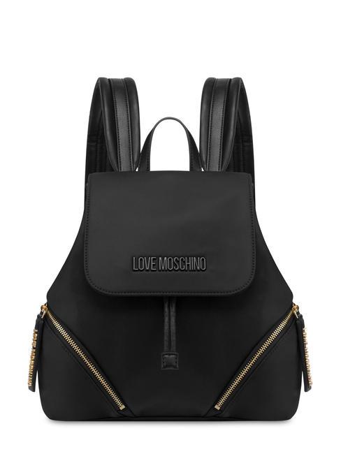 LOVE MOSCHINO EASY GO Rucsac din nailon negru - Genți femei