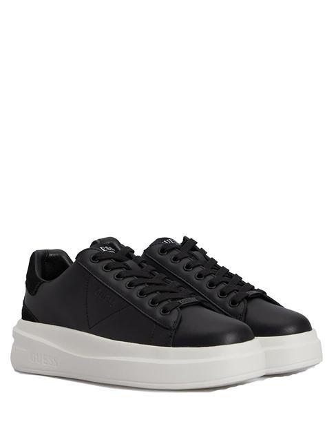 GUESS ELBINA Tenisi din piele BLACK - Pantofi femei