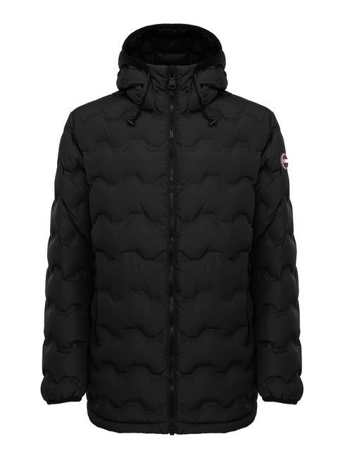 COLMAR UNCOMMON Jachetă maxi de puf cu glugă negru - Jachete pentru bărbați