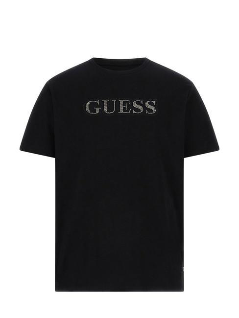 GUESS EMBELLISHED LOGO  Tricou din bumbac jetbla - tricou