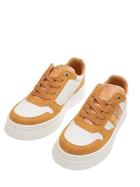 ALVIERO MARTINI PRIMA CLASSE MIA JR Adidași piele/alb/bej geo - Pantofi femei