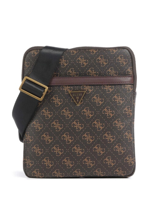 GUESS VEZZOLA Smart Geantă plată maro/ocru - Genți de umăr bărbați