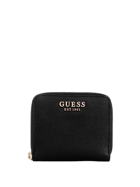 GUESS LAUREL  Portofel mic cu fermoar BLACK - Portofele femei