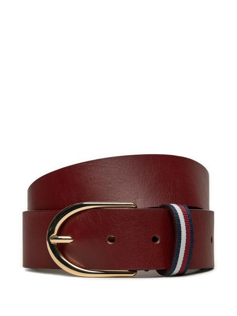 TOMMY HILFIGER CORPORATE Curea de piele roșu - Curele