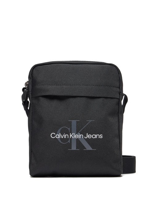 CALVIN KLEIN CK JEANS SPORT ESSENTIALS  Geanta din poliester reciclat pvh negru - Genți de umăr bărbați