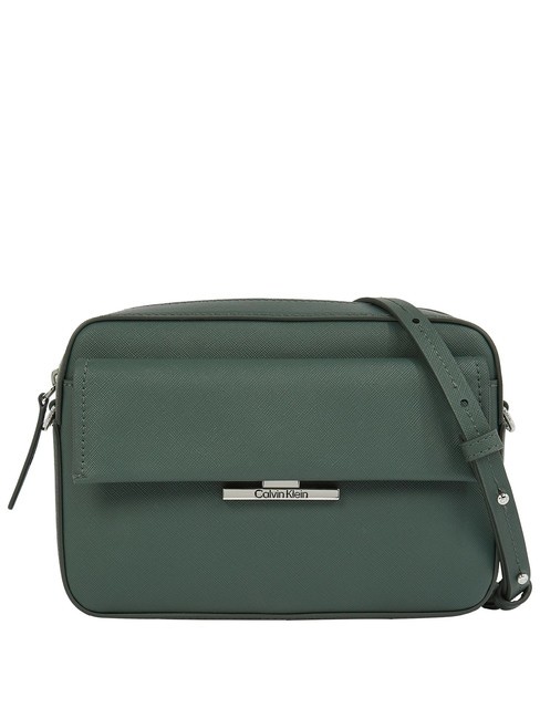 CALVIN KLEIN LINEAR Mini geanta de umar verde palmier - Genți femei