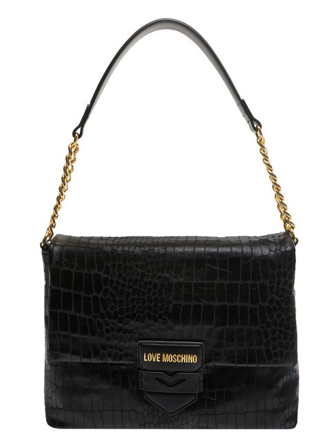 LOVE MOSCHINO CROCO Geanta de umar negru - Genți femei