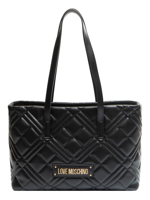 LOVE MOSCHINO QUILTED  Cumpărător pe umăr negru - Genți femei