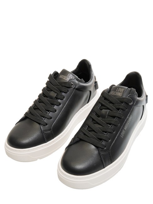 LOVE MOSCHINO BOLD 40  Tenisi din piele negru - Pantofi femei