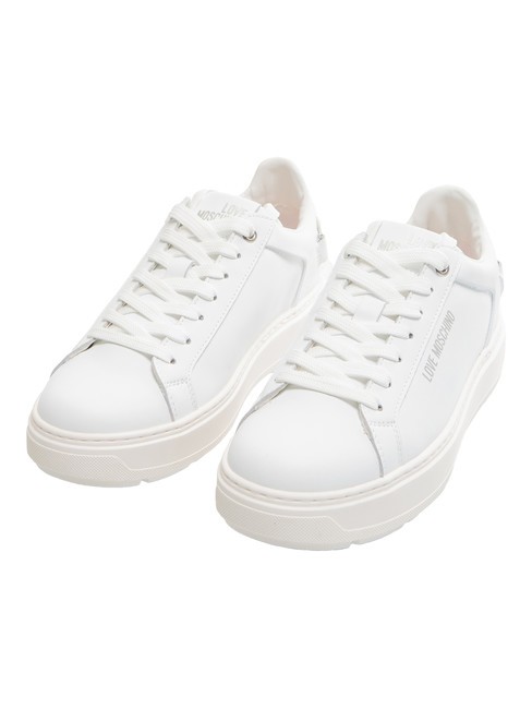 LOVE MOSCHINO BOLD 40  Tenisi din piele alb - Pantofi femei