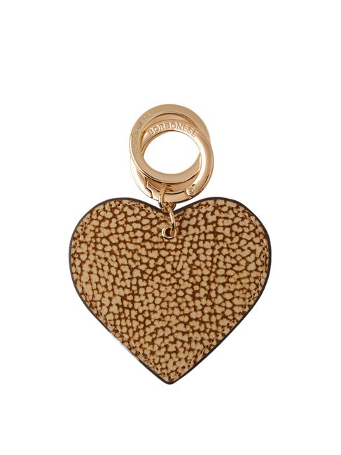 BORBONESE HEART Breloc inimă op / natu - Portchei