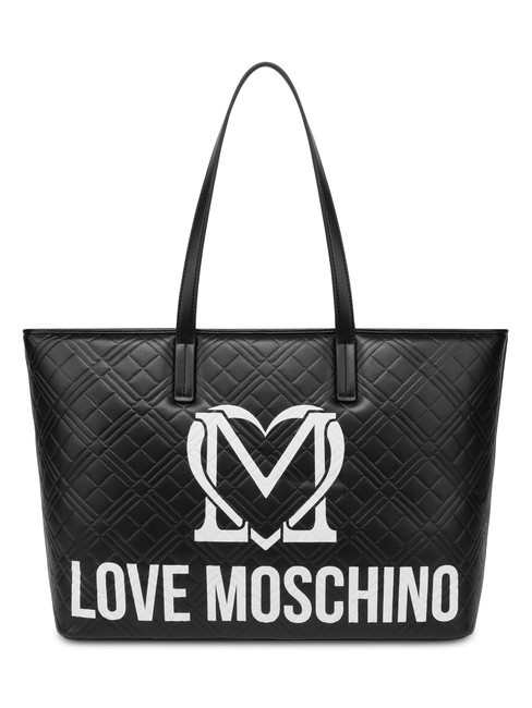 LOVE MOSCHINO LOGO QUILT Geanta de cumparaturi pe umar nou / offw - Genți femei