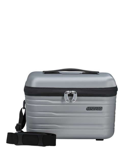 AMERICAN TOURISTER FLASHLINE Husă de frumusețe rigidă cu curea de umăr skysilver - Truse de toaletă