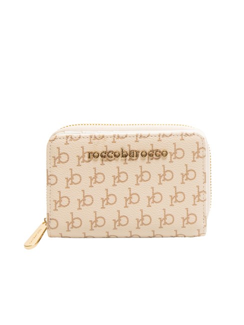 ROCCOBAROCCO MONOGRAM  Portofel cu fermoar alb - Portofele femei