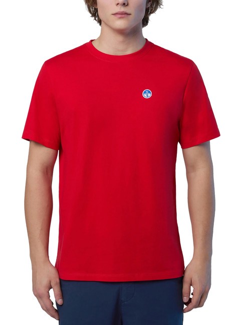 NORTH SAILS BOLLO Tricou din bumbac roșu - tricou