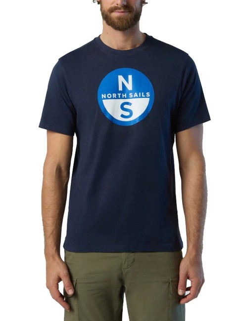 NORTH SAILS BASIC Tricou din bumbac cu imprimeu cu logo albastru marin - tricou