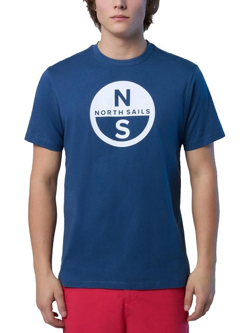 NORTH SAILS BASIC Tricou din bumbac cu imprimeu cu logo denim închis la culoare - tricou