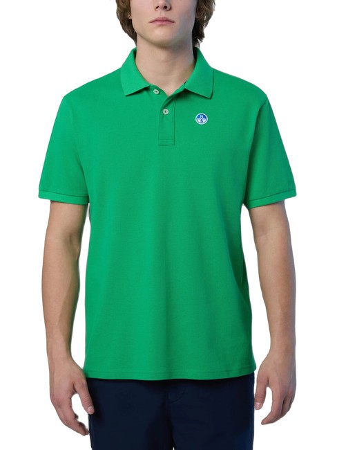 NORTH SAILS BASIC Tricou polo cu maneca scurta din bumbac albina verde - maiou Polo