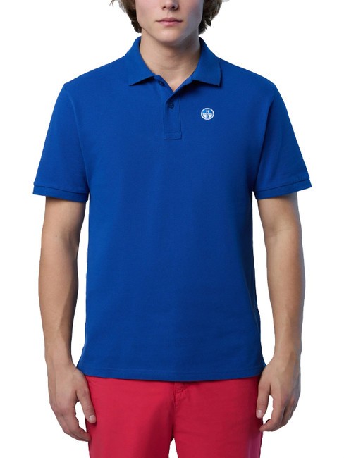 NORTH SAILS BASIC Tricou polo cu maneca scurta din bumbac albastru oceanic - maiou Polo