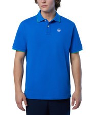 NORTH SAILS COLLAR STRIPED Tricou polo cu maneca scurta din bumbac regal - maiou Polo - 1