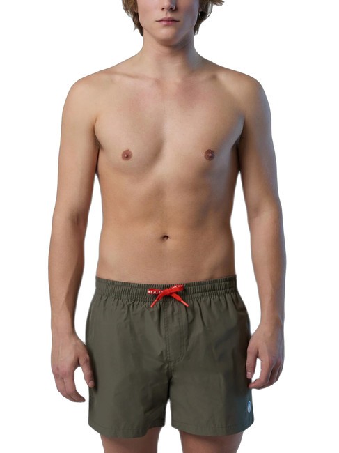 NORTH SAILS VOLLEY Costum de baie boxer cu logo măsline prăfuite - Costume de baie