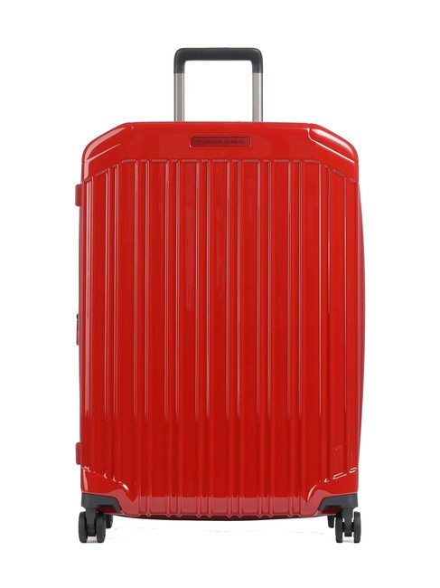 PIQUADRO PQ-LIGHT Cărucior mediu extensibil RED - Trolere rigide