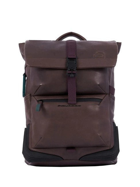PIQUADRO CORNER 2.0 SPECIALE Rucsac pentru laptop din piele de 15,6". bordeaux - Rucsacuri pentru laptop