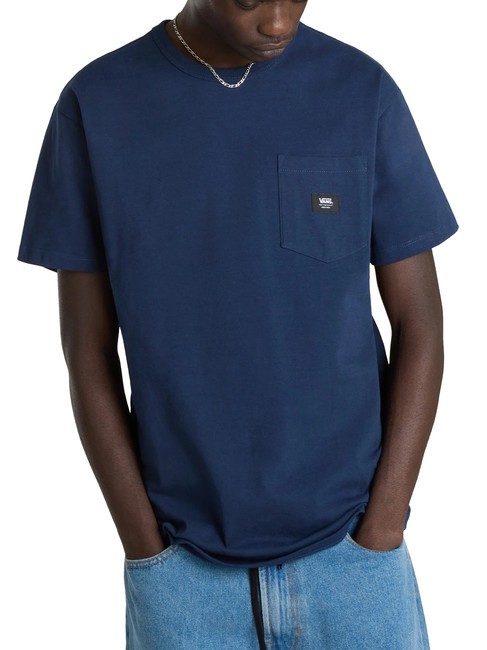 VANS OFF THE WALL II POCKET Tricou din bumbac cu buzunar rochie de albastru - tricou